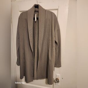 Babaton Taupe Open Front Cape